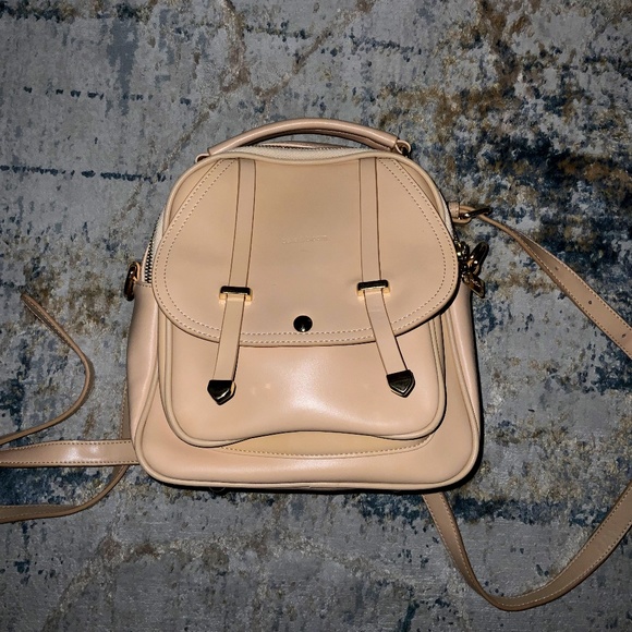 Belle and Bloom Camila Convertible Smooth Leather Backpack - Picture 1 of 3